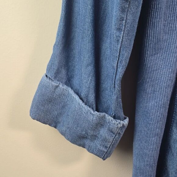 Emily Daniels Light Blue Denim Shirt - Picture 6 of 7